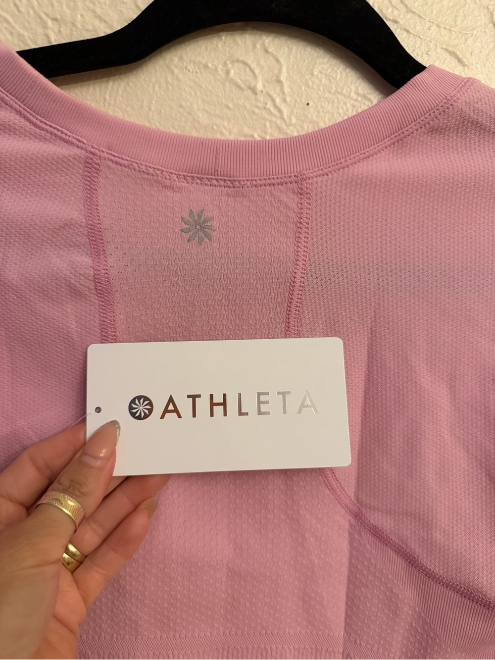 Athleta Light Pink Short Sleeve Crew Tee - Picture 8 of 8